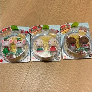 Lil woodzeez holiday bubbleez bobblehead collection new in sealed packages 3 set